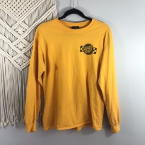 SANTA CRUZ VINTAGE NHS Check logo long sleeve M